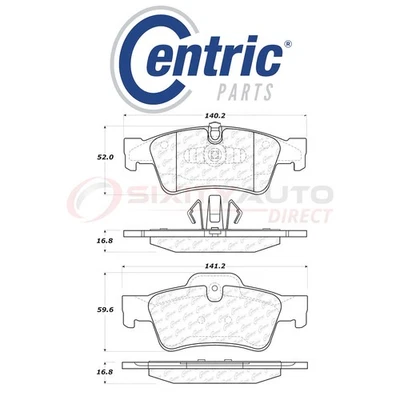 Centric Ceramic Disc Brake Pads w Shims for 2013-2016 Mercedes-Benz G63 AMG kn Foto 1 de 4