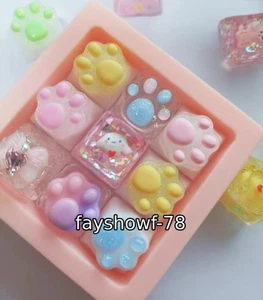Cinnamoroll Personalized Keycaps Resin Cross Shaped Mechanical Keyboard Cap Gift - Picture 1 of 14