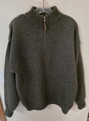 Vtg Pendleton Outdoorsman 100% Pure Virgin Wool 1/4 Zip Sweater SizeL 24"PTP 27L - Image 1 of 4