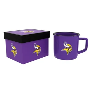 Taza de campamento de cerámica Minnesota Vikings con acabado esmaltado, 14 oz - Imagen 1 de 2