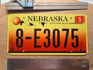 License Plate, Nebraska, Sunset, 3 Cranes, 8 - 3075 - Picture 1 of 2