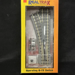MTH 40-1020 REAL TRAX RIGHT HAND ELECTRIC 0 72 SWITCH NEW IN ORIGINAL BOX - Picture 1 of 4