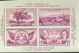 Rare 1936 Souvenir Plate From 3rd Philatelic Convention. A Must 4 A Collector. - Picture 1 of 1