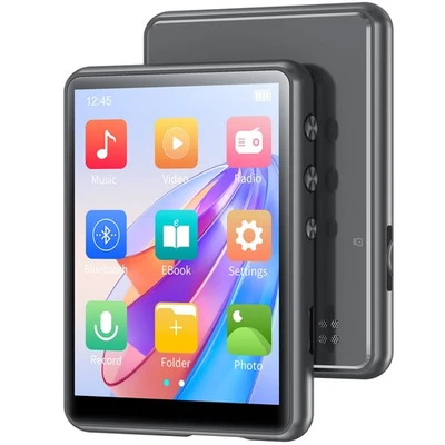 Lettore MP3 Bluetooth 5.3 touchscreen da 2,4 pollici qualità audio senza perdite - Immagine 1 di 4