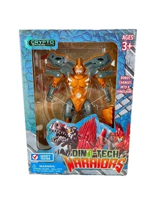 Crypto Sphere Dino Tech Warriors Robot to Dinosaur Transforming Action Figure - Picture 1 of 5