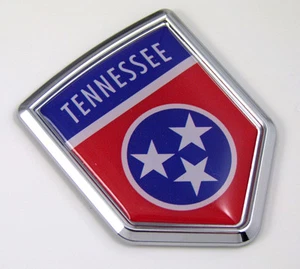Tennessee USA State Flag Car Chrome Emblem Decal Sticker bike laptop boat - Imagen 1 de 3