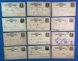 USA - UX5 - used mostly Wisconsin - Lot of twelve -  Two scans --c - Picture 1 of 2