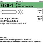 500er PACK(Stk) Flachkopfschraube M 3 x 16 ISO 7380-1 m.Innensechskant 010.9 gal