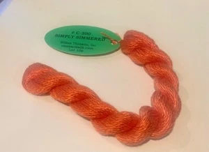 Vineyard Silk Classic Thread 30 Yd #C-200 Simply Simmered (Orange) Needlepoint - Picture 1 of 1