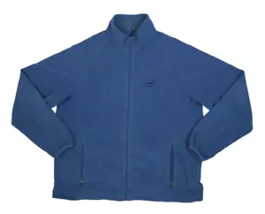 North End Men Blue Long Sleeve Intel Branded Drawstring Full Zip Fleece Jacket L - Picture 1 of 11