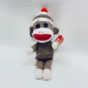 TY Sock Monkey Backpack Clip "Socks the Sock Monkey" - Picture 1 of 5