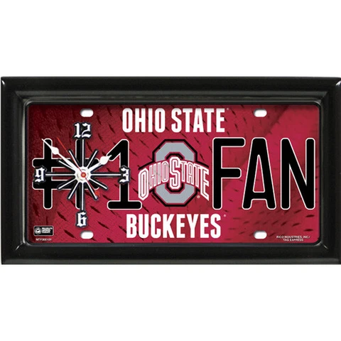 Ohio State Buckeyes #1 Fan Clock by GTEI Cover