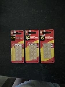 Hillman OOK 1/2 Zoll selbstklebende Schutzstoßstangen 3er Pack, 24 Stück - Bild 1 von 3
