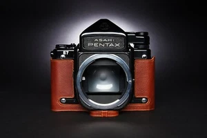 Echt Echt Leder Halb Kameratasche Tasche Hülle für Pentax 67 6x7 67 TTL Film - Bild 1 von 62