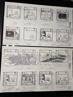 SHE-RA ANIMACIÓN CEL ART FILMACIÓN MOTU Storyboards De Colección Dibujos Animados He-Man SR3 Foto 1 de 4