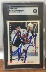 NEW JERSEY DEVILS signed SCOTT NIEDERMAYER #217 1993-94 Score HOF AUTHENTICATED - Picture 1 of 1