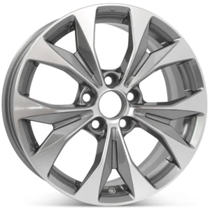 New 17" x 7" Machined Grey Alloy Replacement Wheel Rim 2012-2014 for Honda Civic - Picture 1 of 3