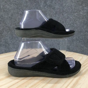 Vionic Slippers Womens 7 Indulge Relax Slide Black Hook & Loop Comfort Casual - Picture 1 of 19