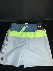 Under Armour Tri Block Volley Swim Trunk Grey - Youth M-T5 - Picture 1 of 6
