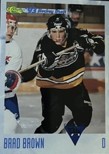 Brad Brown 1993 Classic Games hockey draft card N. Bay OHL (#100)