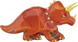 DINO BLAST TRICERATOPS SUPER SHAPE XL BALLOON BIRTHDAY PARTY DINOSAUR - Picture 1 of 1