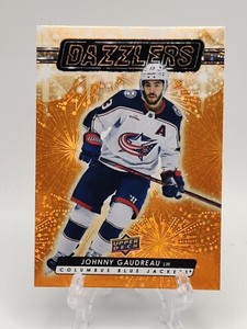 2023-24 Upper Deck Series 1 Johnny Gaudreau #DZ-46 Orange Dazzlers Jackets