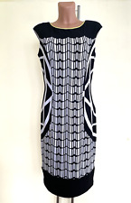 FRANK LYMAN Black White Women Dress Size XL/42 UK14