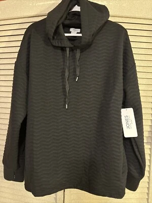 NWT Jones New York Pullover Drawstring Hoodie Womens Size 1X - Image 1 of 4