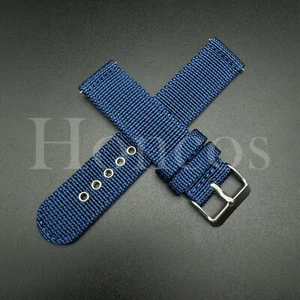 18-22 MM Canvas Nylon Strap Steel Hole quick release Watch Band Fits Citizen BL - Picture 1 of 4