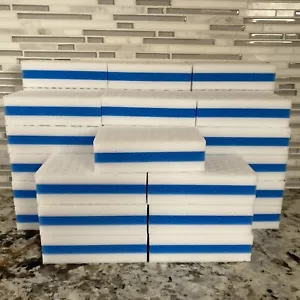 40 PACK BLUE Melamine Magic Sandwich Sponge Eraser Heavy Duty Extra Durable NEW - Picture 1 of 4
