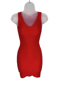 NWOT Intimately Free People Bodycon Tank Dress Red Ribbed Size XS/S - Picture 1 of 10