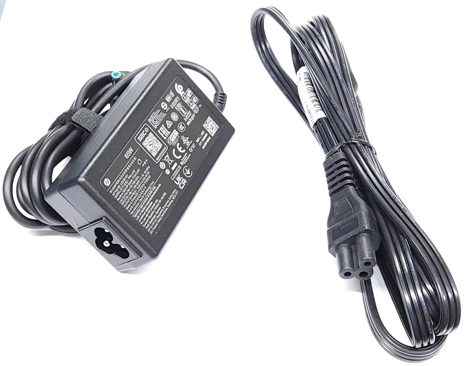 New Genuine 65W AC Charger for HP L25298-001 TPN-LA16 710412-001 PA-1650-20HL - Image 1 of 4