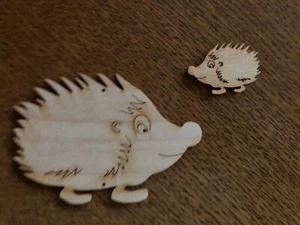 Igel laufend III aus Holz gelasert - Bild 1 von 3