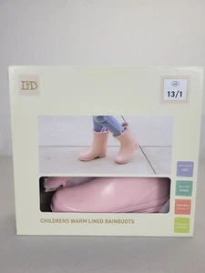 Lily And Dan L&D Girls Pink Sparkle Color Size 13/1 NIB Pink Faux Fur - Picture 1 of 6