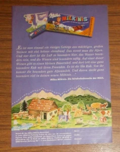 Seltene Werbung MILKA MILKINIS - Die Schokoladenseite der Milch 1993 - Picture 1 of 1