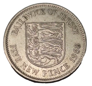 Jersey 5 New Pence, 1968 KM# 32 - Bild 1 von 2
