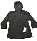 Lululemon Mid-Length Waterproof Rain Coat Jacket BLK Black Size Medium New