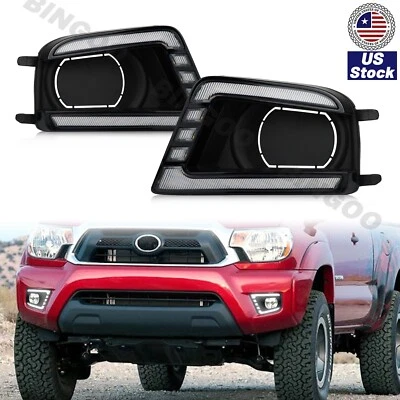 Luces antiniebla LED luces de conducción con giro ámbar para TOYOTA TACOMA 2012 2013 2014 2015 Foto 1 de 4