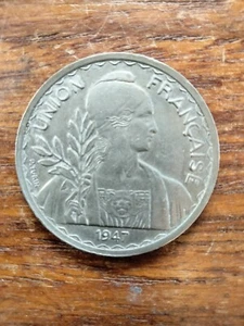 French Indo-China 1947 One Piastre  - Picture 1 of 2