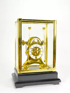 24K Harrison Stil Heuschrecke Hemmung Doppel Pendel Skelett Meer Uhr - Bild 1 von 13