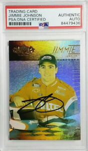 2000 Upper Deck 38 Jimmie Johnson Signed Rookie Card Autograph RC Auto PSA/DNA A