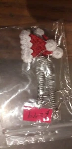CHRISTMAS EARRINGS DANGLE RED SANTA FATHER CHRISTMAS GIFT FESTIVE HOOK STYLE - Picture 1 of 1