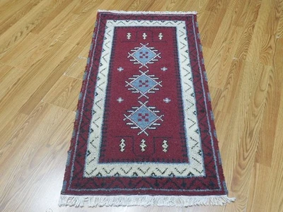Bohemian Rug, Oushak Turkish Ushak Rug,Contemporary Design Rug 2.2x4 Ft - Image 1 of 4