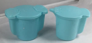 Vintage Tupperware Milchkännchen & Zuckerbehälter himmelblau - Bild 1 von 6