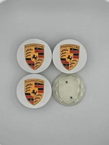 coprimozzo auto Compatibile Per PORSCHE da 76mm esterno kit da 4 tappi - Foto 1 di 1