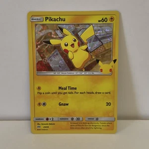 McDonald's Pikachu Holo Pokemon Tarjeta 25 Aniversario Promociones #025/025 (Nuevo) - Imagen 1 de 2