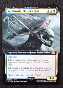 Sephiroth, Planet's Heir (Extended Art) Final Fantasy Regular MTG NM Magic Card - Bild 1 von 9