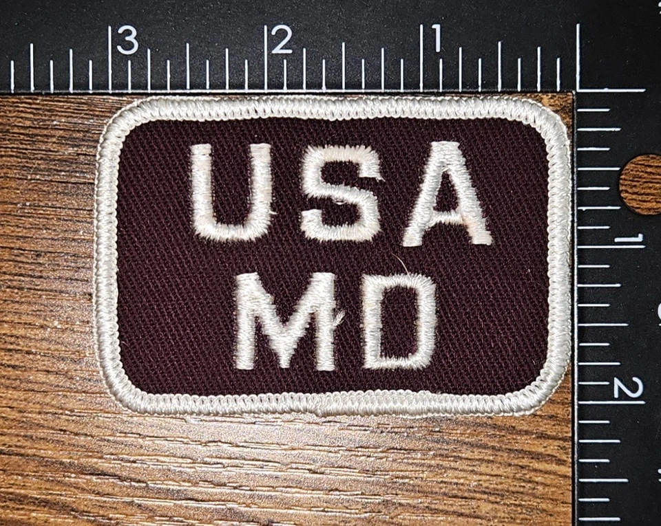 USA MD Medical Doctor Vintage Patch - Image 1 of 1