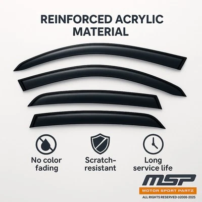 Out-Channel JDM Vent Visors for 4pcs Honda Odyssey (1st Gen) 1995-1998 - Image 1 of 4