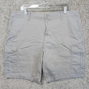 George Cargo Shorts Mens 38 Gray Stretch Utility Pockets Summer Casual Outdoor - Picture 1 of 8